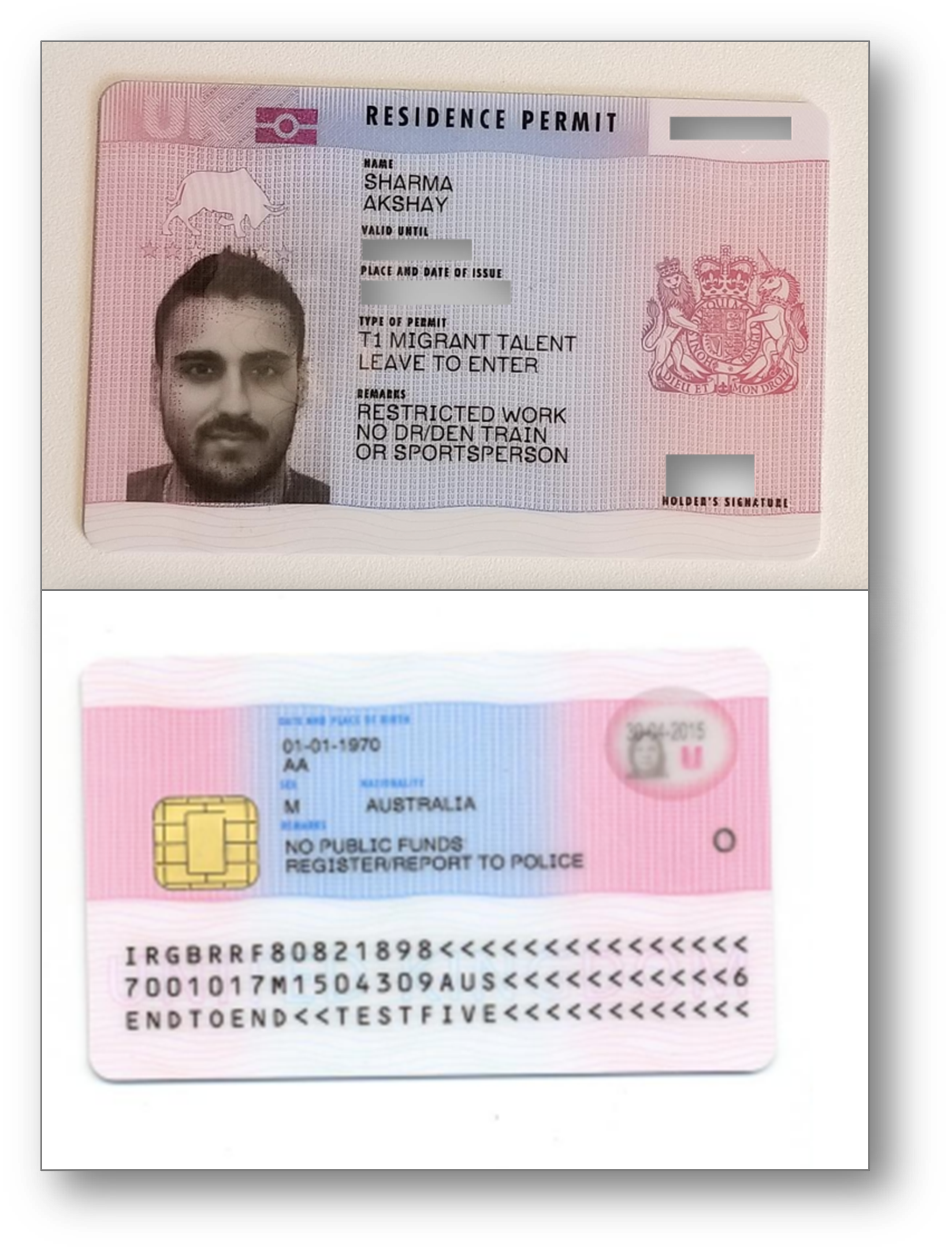 biometric residence permit