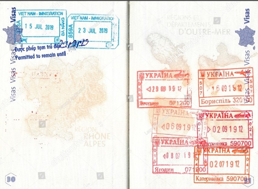 passport stamps