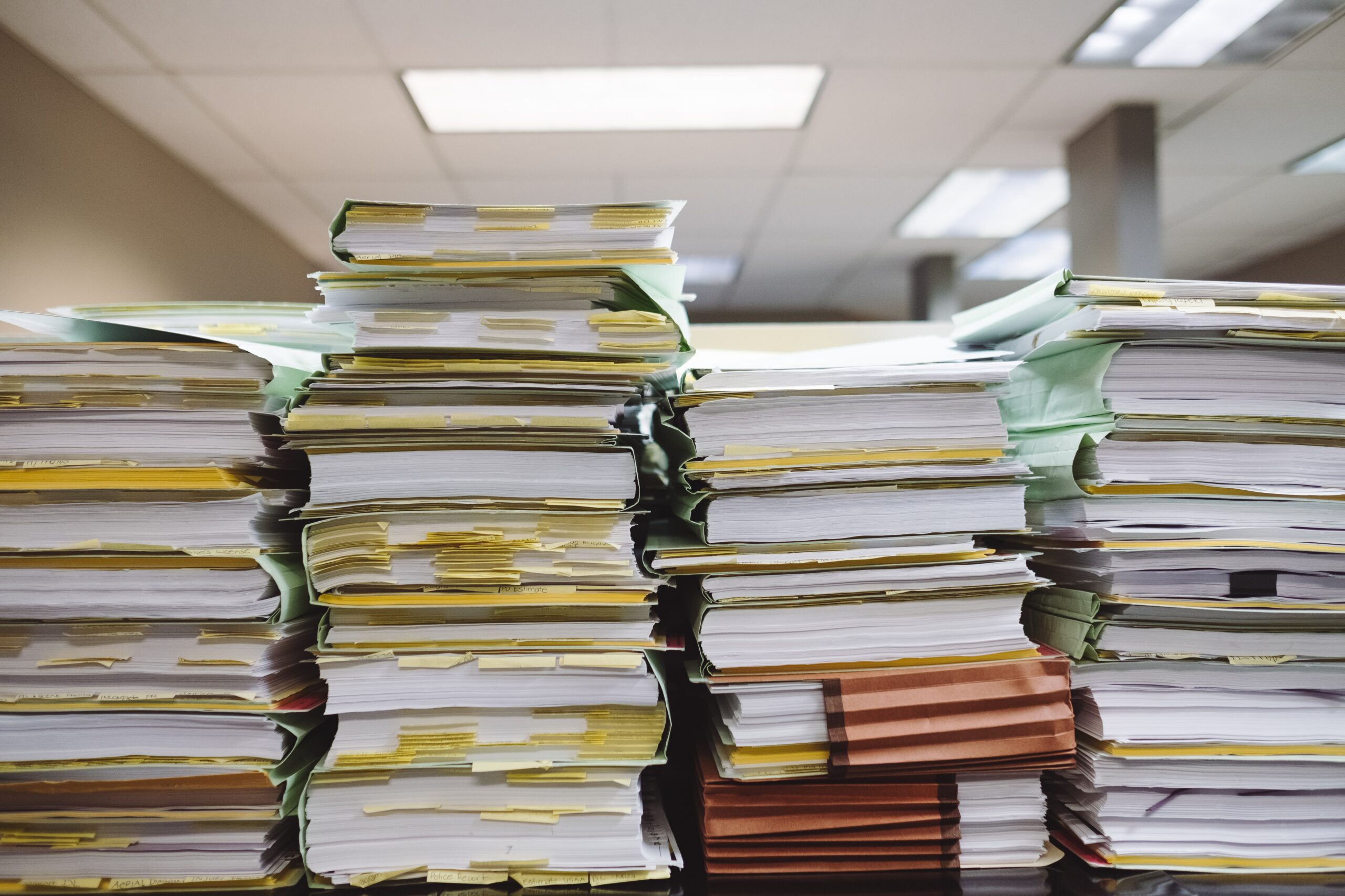 stack of paperwork