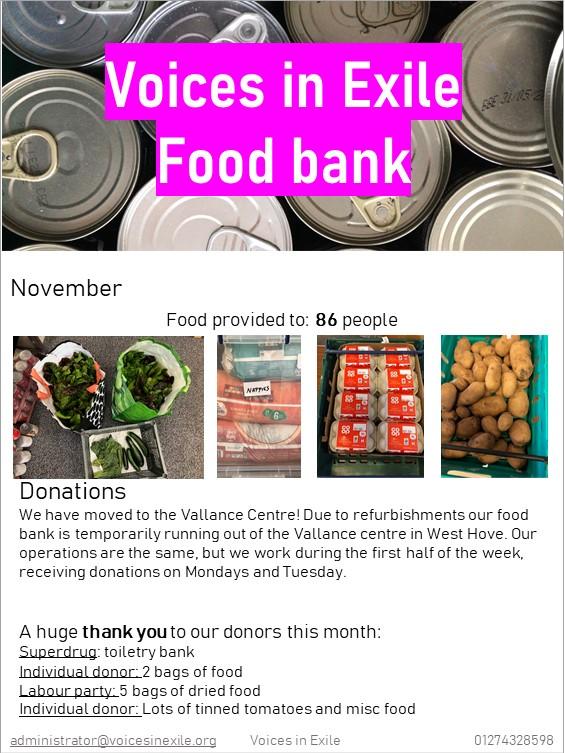 november food bank flyer