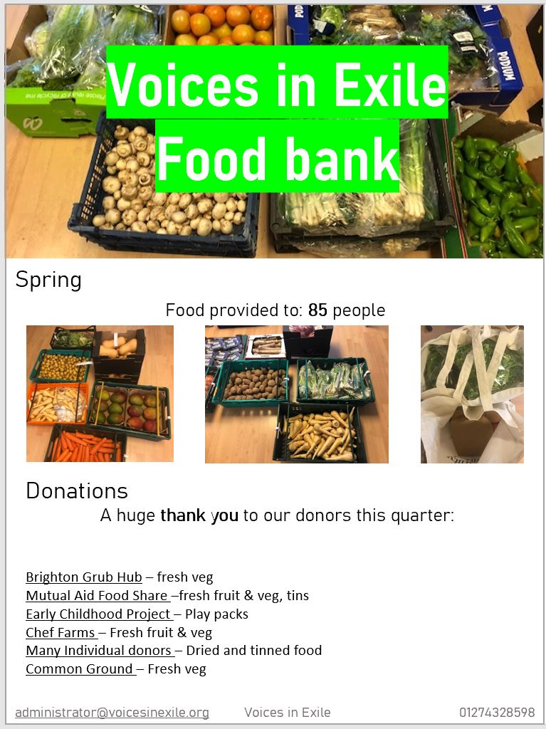 spring food bank flyer